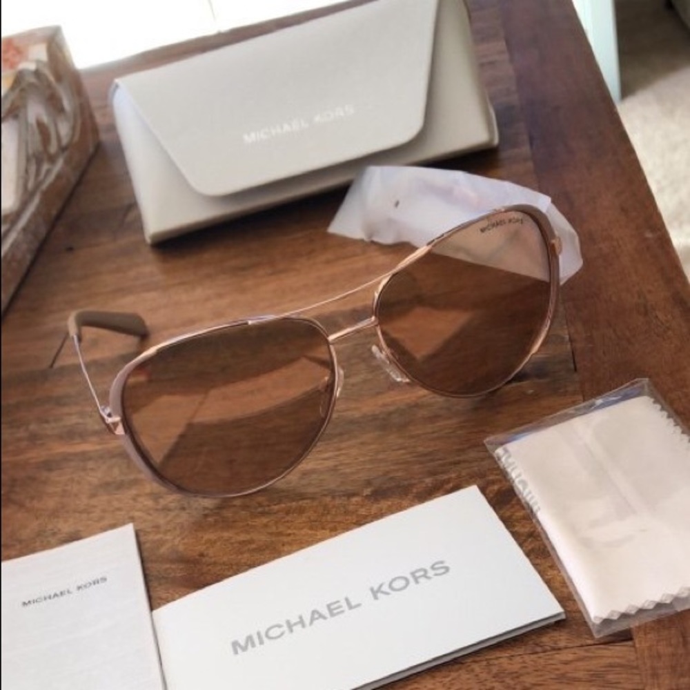 Michael Kors Rose Gold Aviators NEW